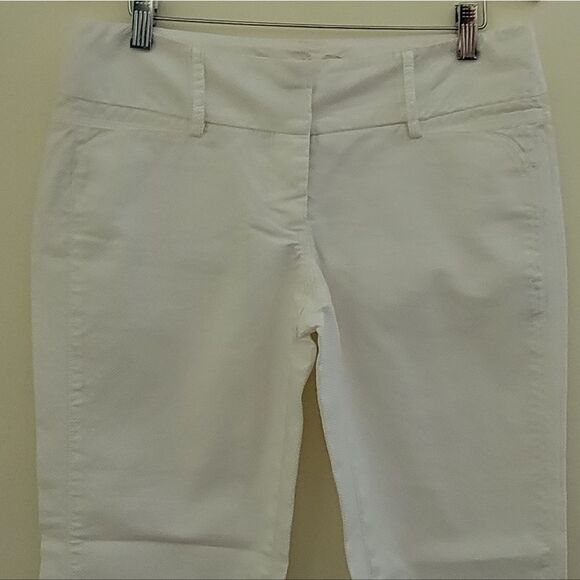 Cynthia Steffe white pique pants sz 6 - Picture 3 of 6